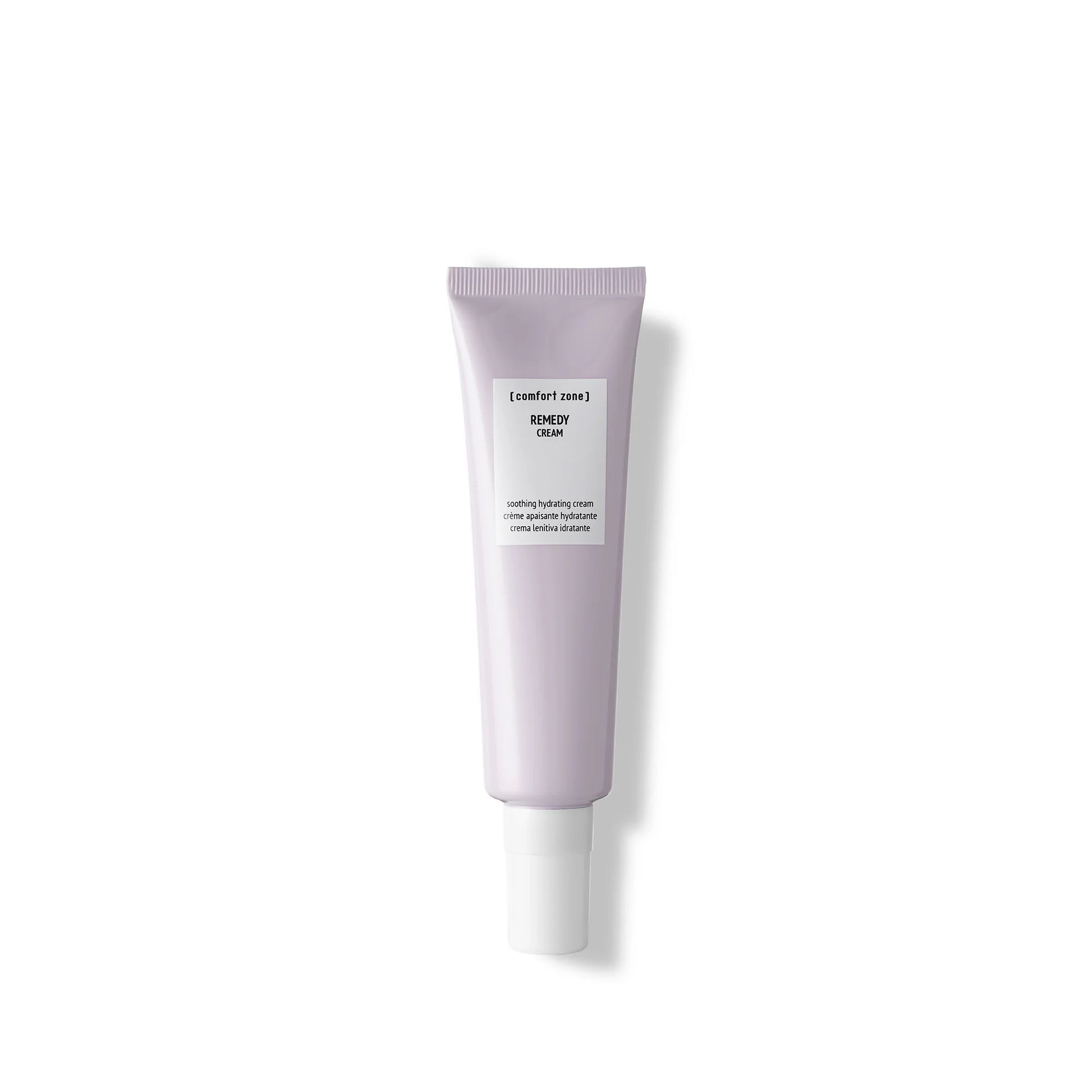 Comfort Zone Remedy Cream 60 ml - Beroligende ansigtscreme i elegant hvid beholder med grønt låg. Indeholder marulaolie og sheasmør der effektivt reducerer rødme og irritation i sensitiv hud