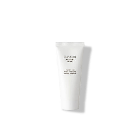 Comfort Zone Essential Peeling 60ml - Skånsom enzymatisk peeling i elegant hvid tube. Fjerner blidt døde hudceller og urenheder uden at irritere huden, giver fornyet glød og jævn hudtone.