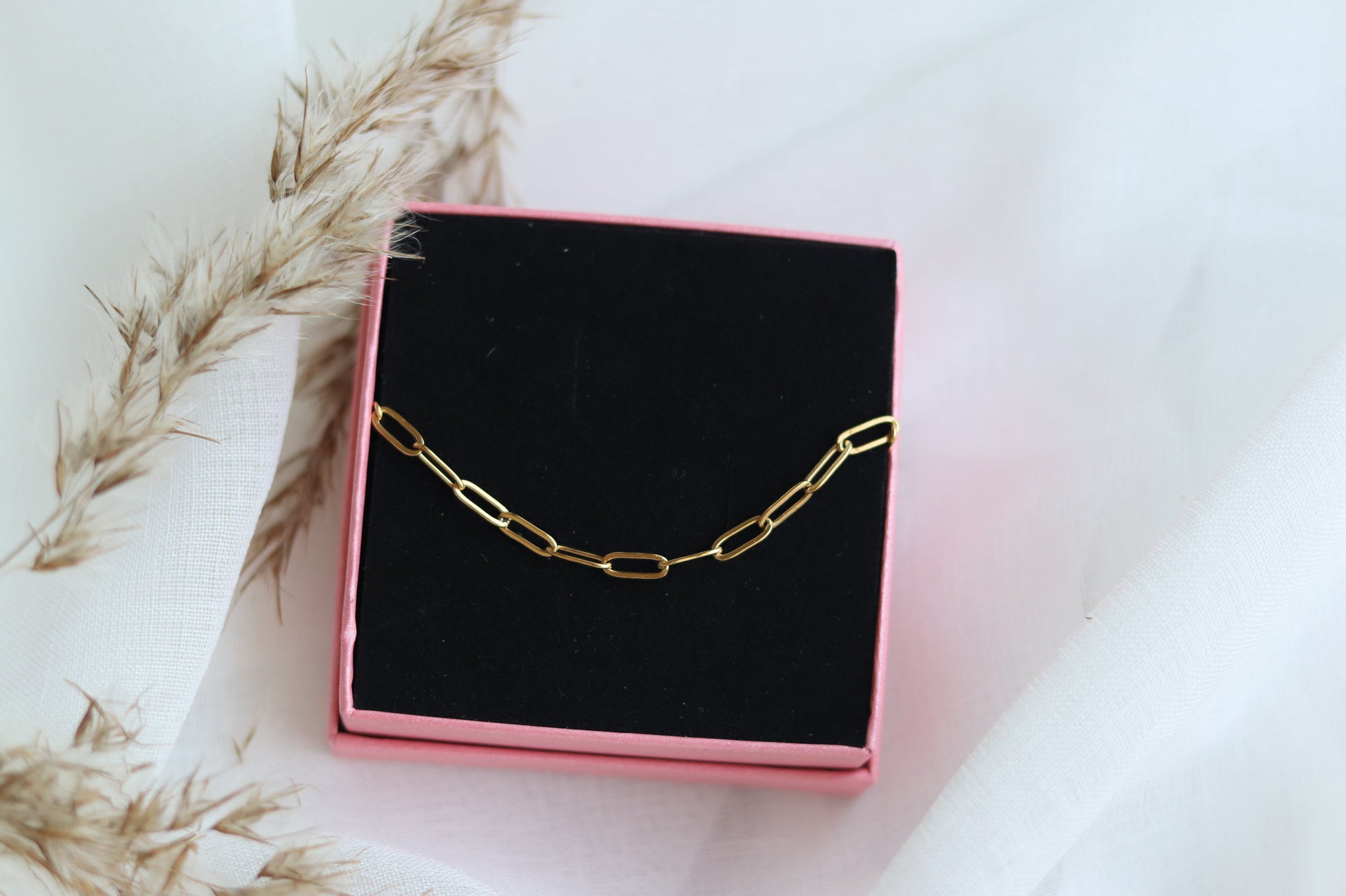 Mini chain armbånd guld