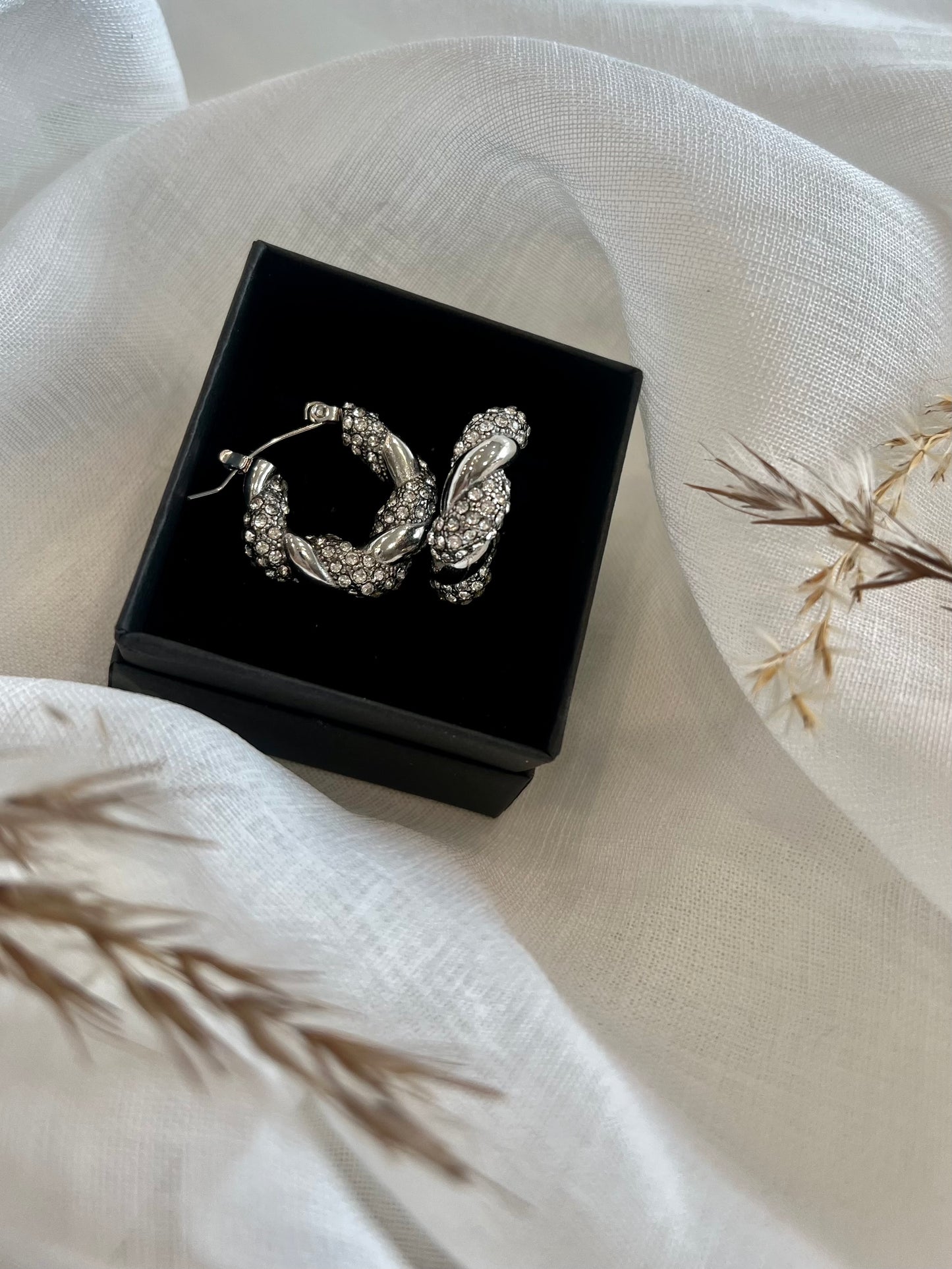 Sølv paladin øreringe