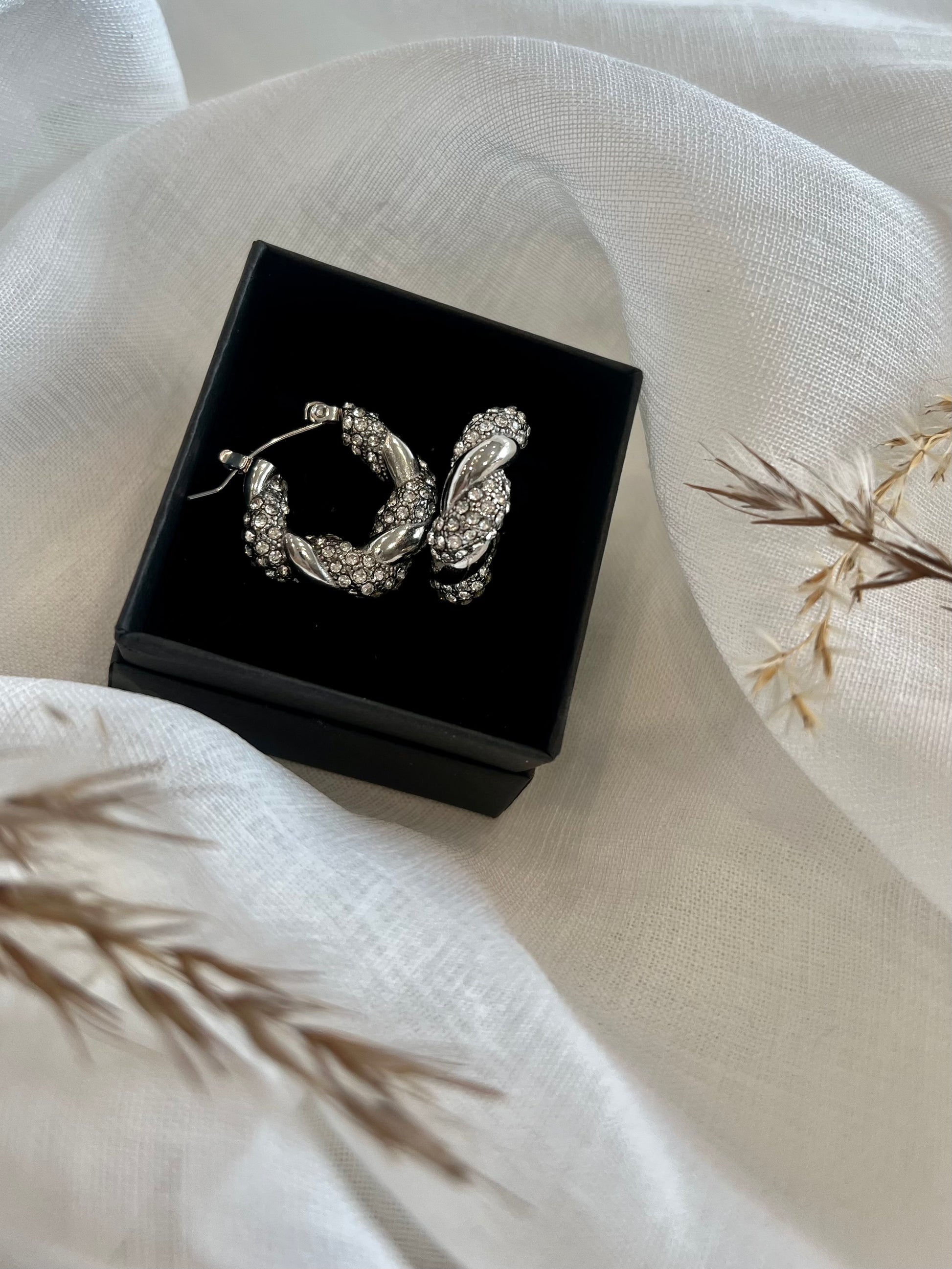 Sølv paladin øreringe