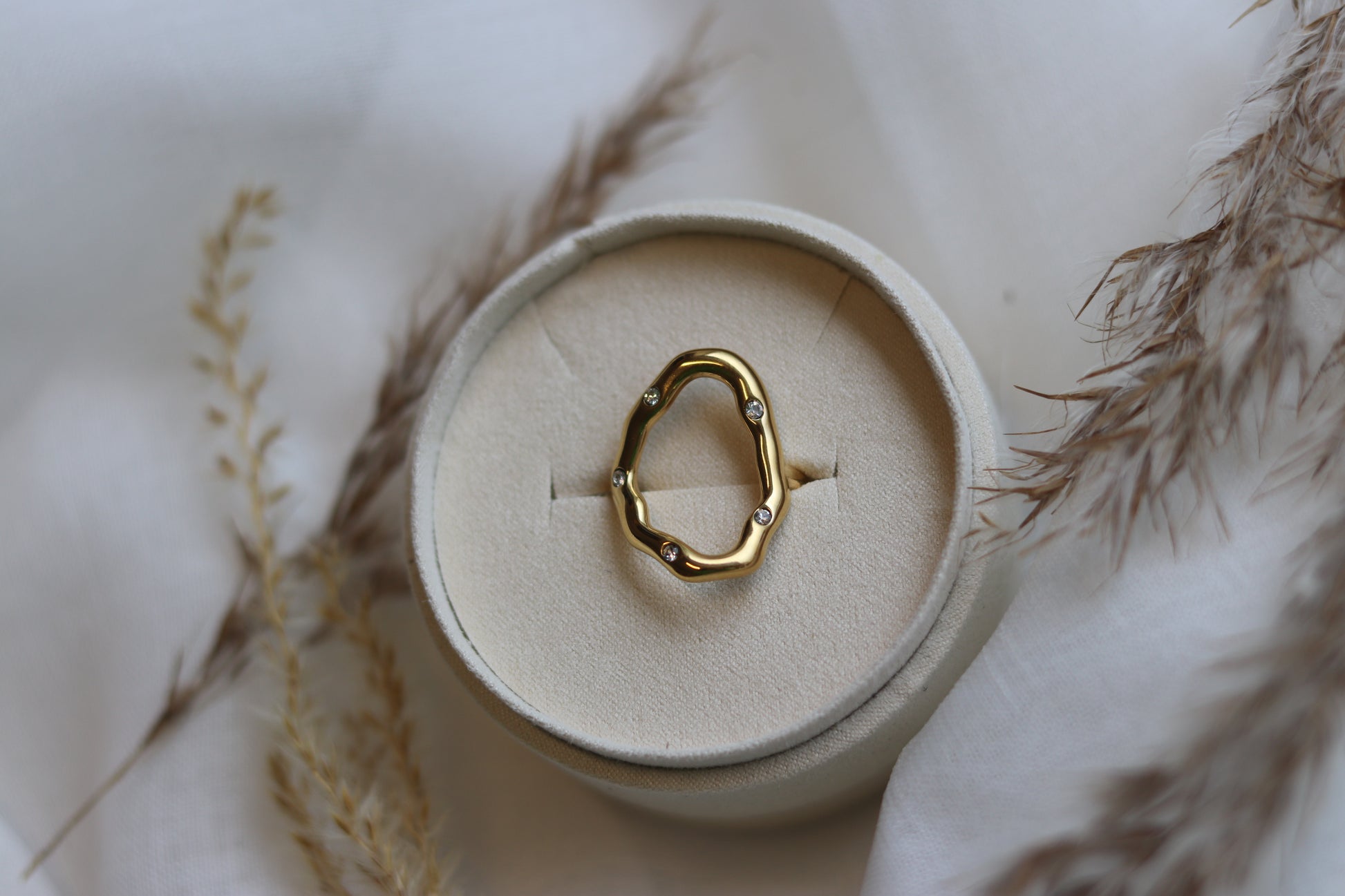 Guld shine ring