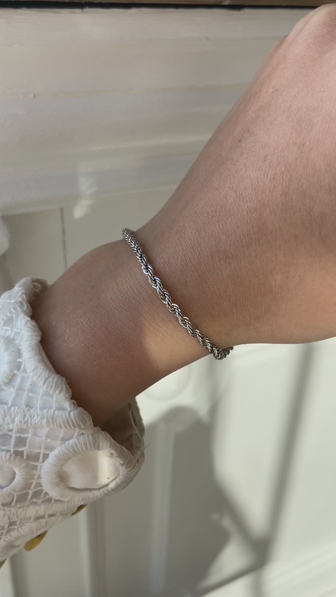 Video af sølv armbånd