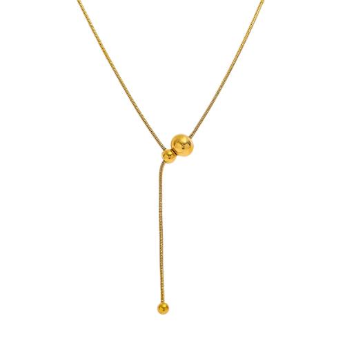 Guld close up justerbar halskæde