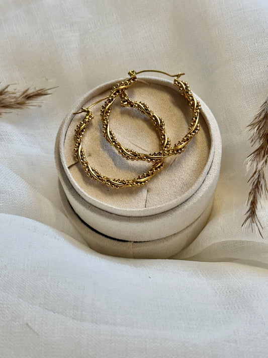 Double Boble Hoops