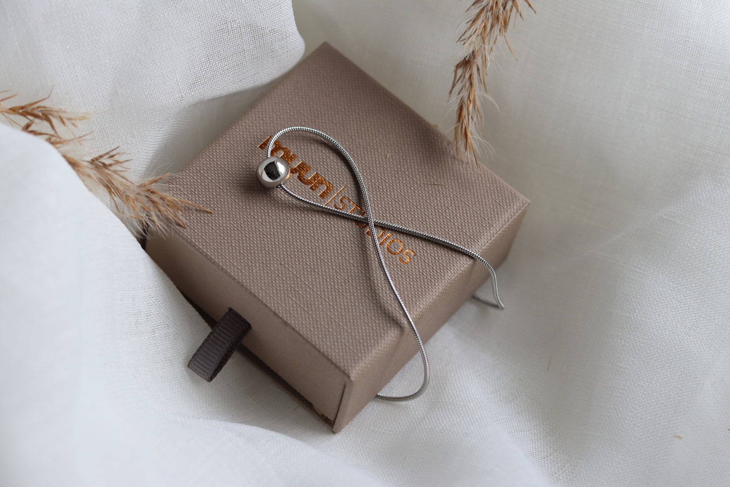 Sølv justerbar halskæde