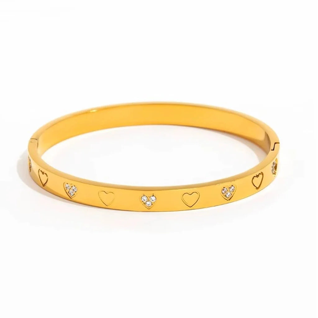 Jasmin Heart Zircon armbånd