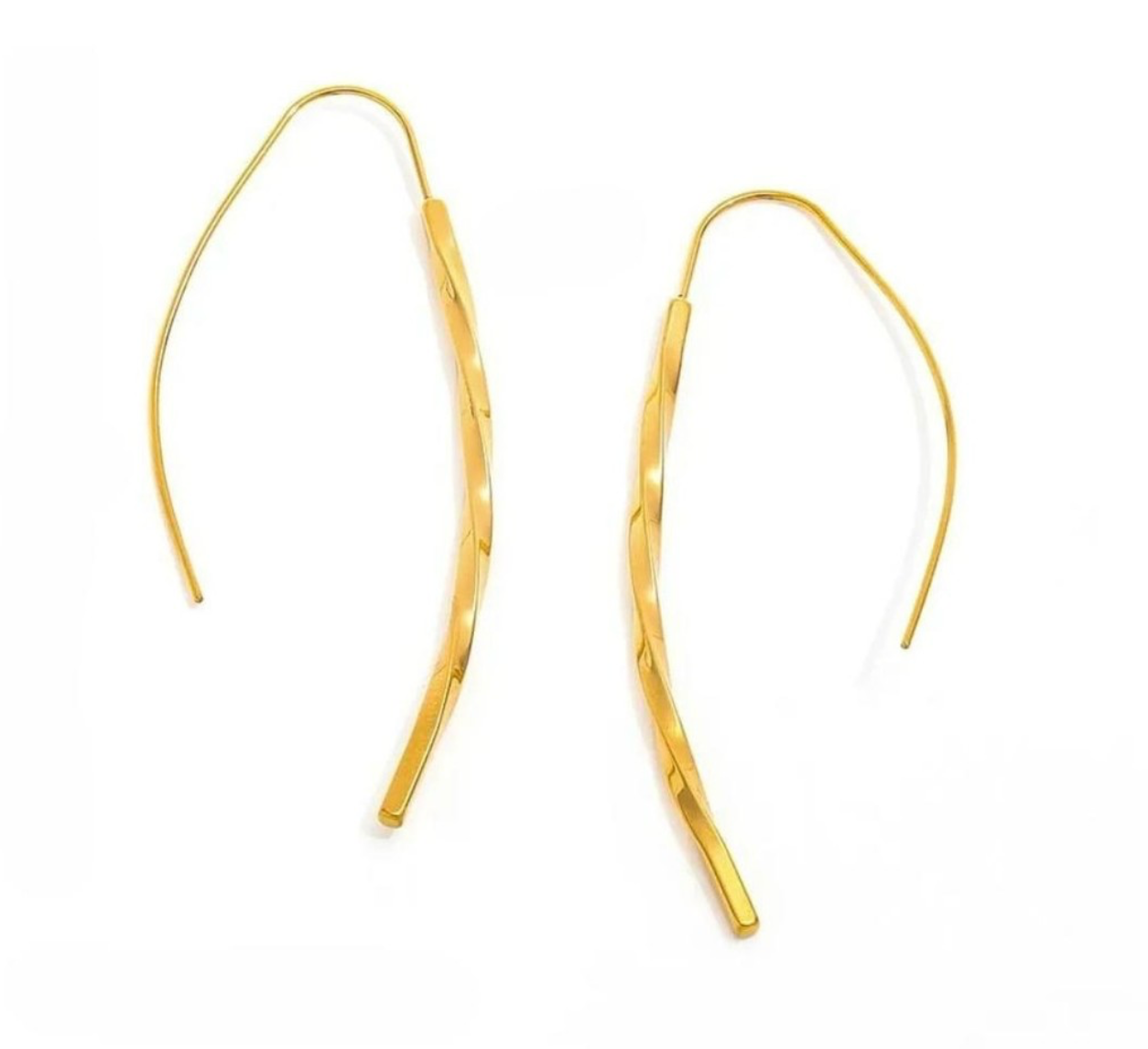 Guld snoet øreringe 