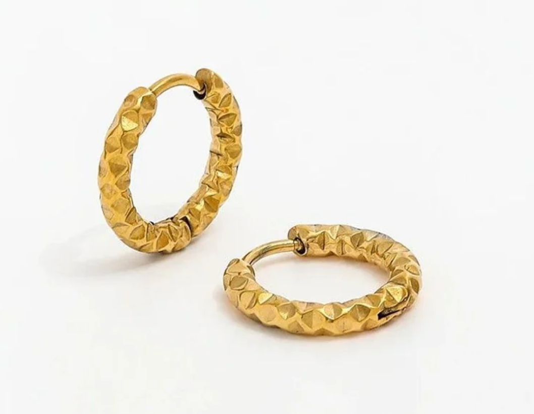 Guld øreringe hoops